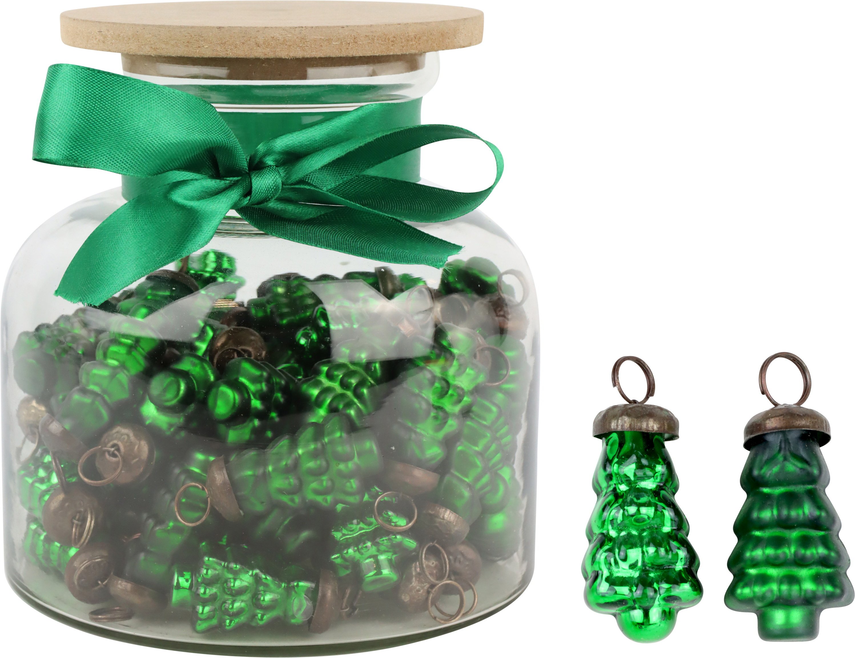 8500 ADDOBBI ALBERO IN VASO VERDE  61PZ