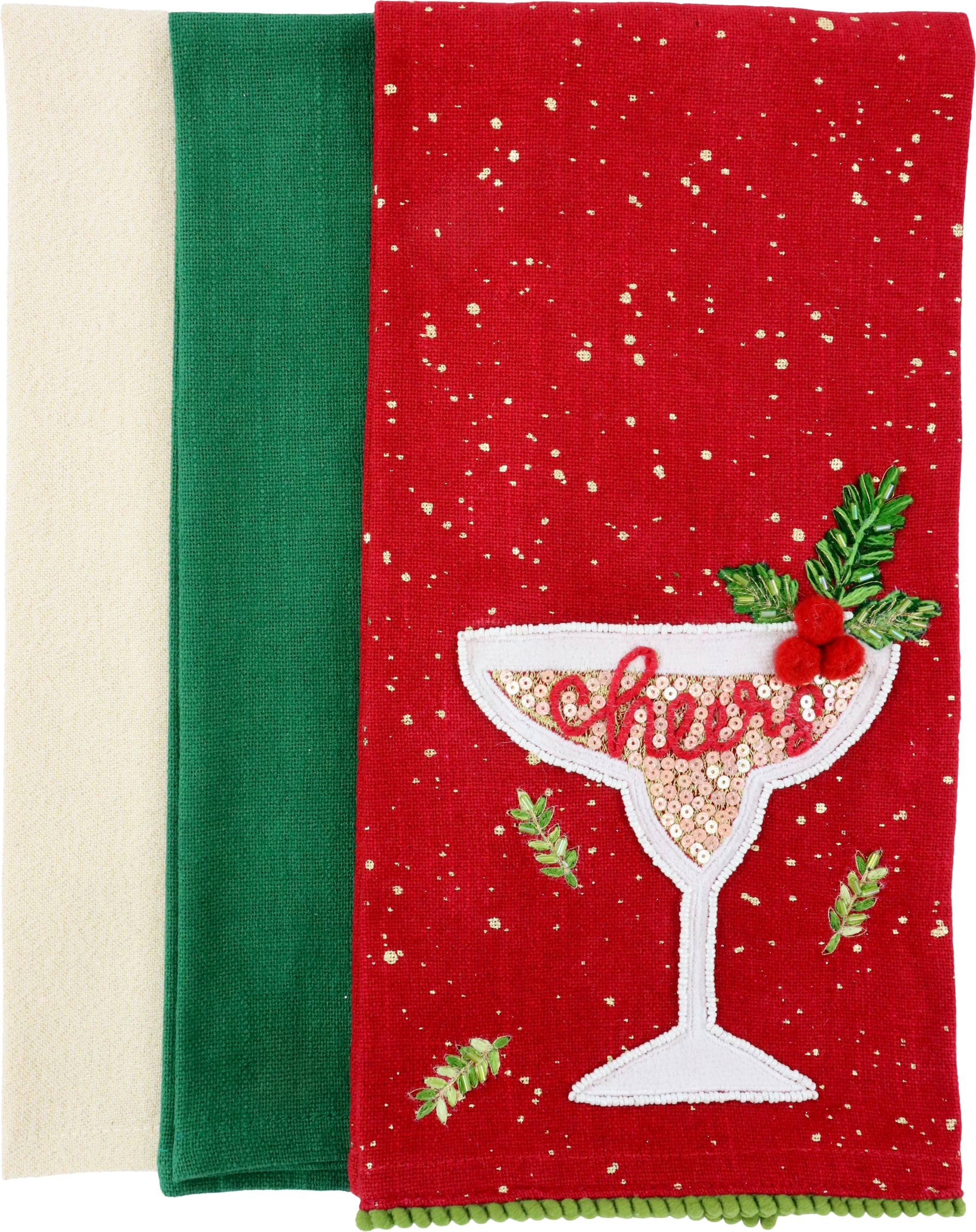 8765 ASCIUGAMANI DA CUCINA CHEERS  3PZ