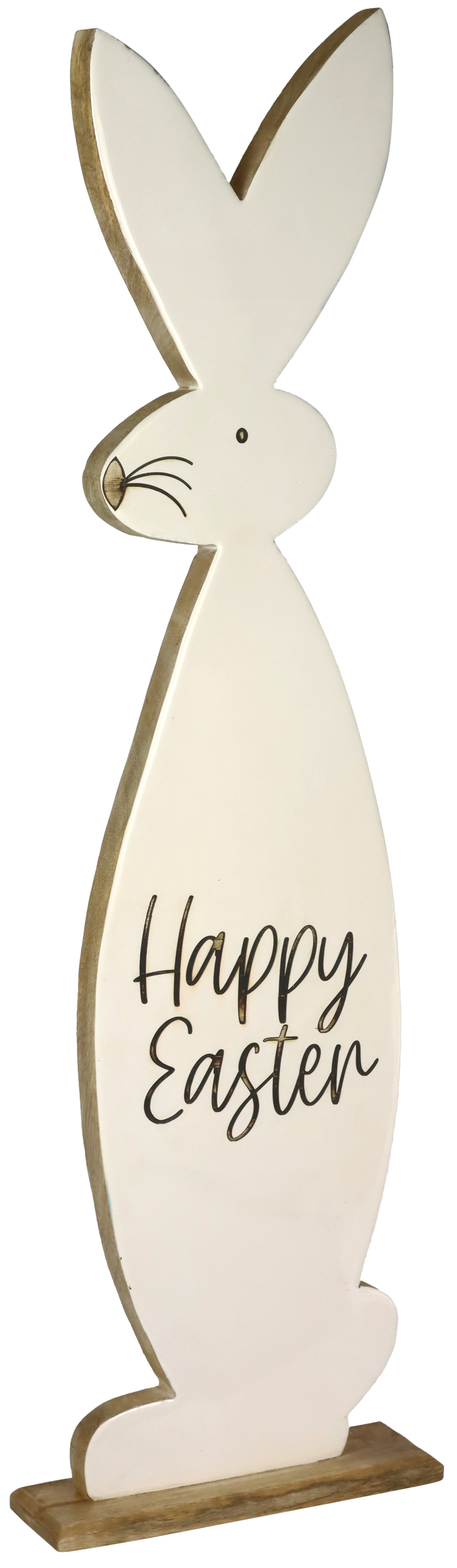 8949 BUNNY IN LEGNO HAPPY EASTER