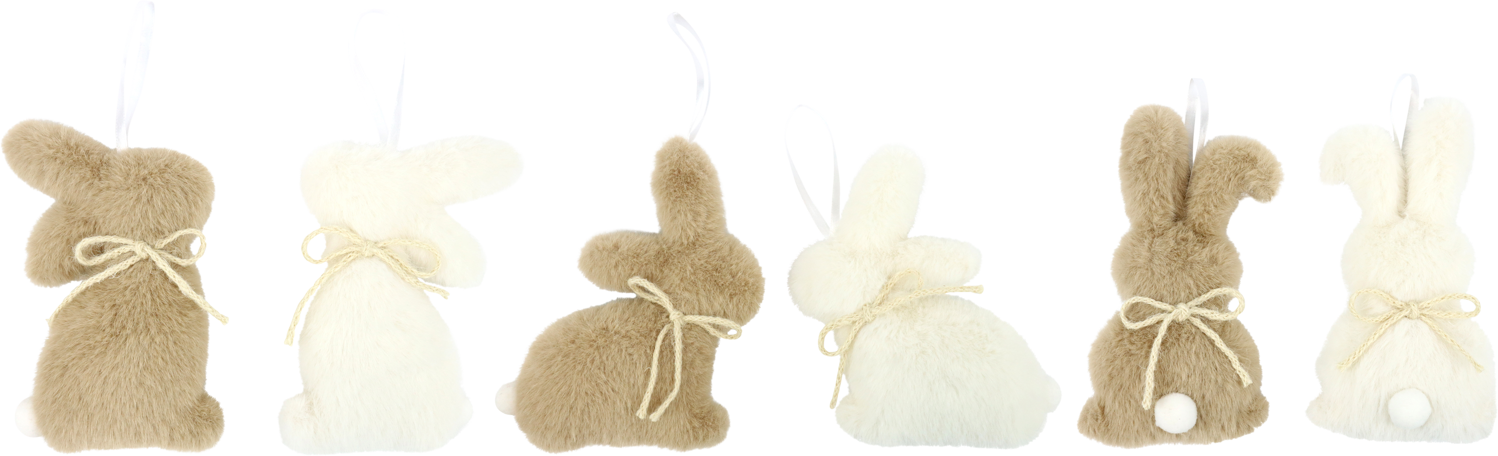 9408 COLG. CONEJOS COZY BUNNY  S/6