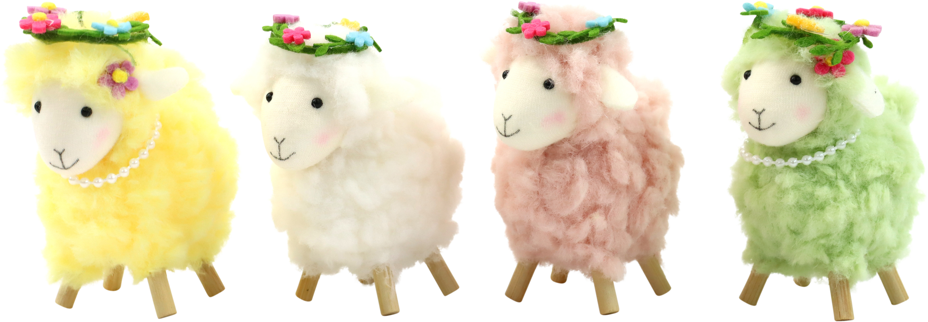 9472 OVEJAS FLOR WOOLLY BLOOM  S/4