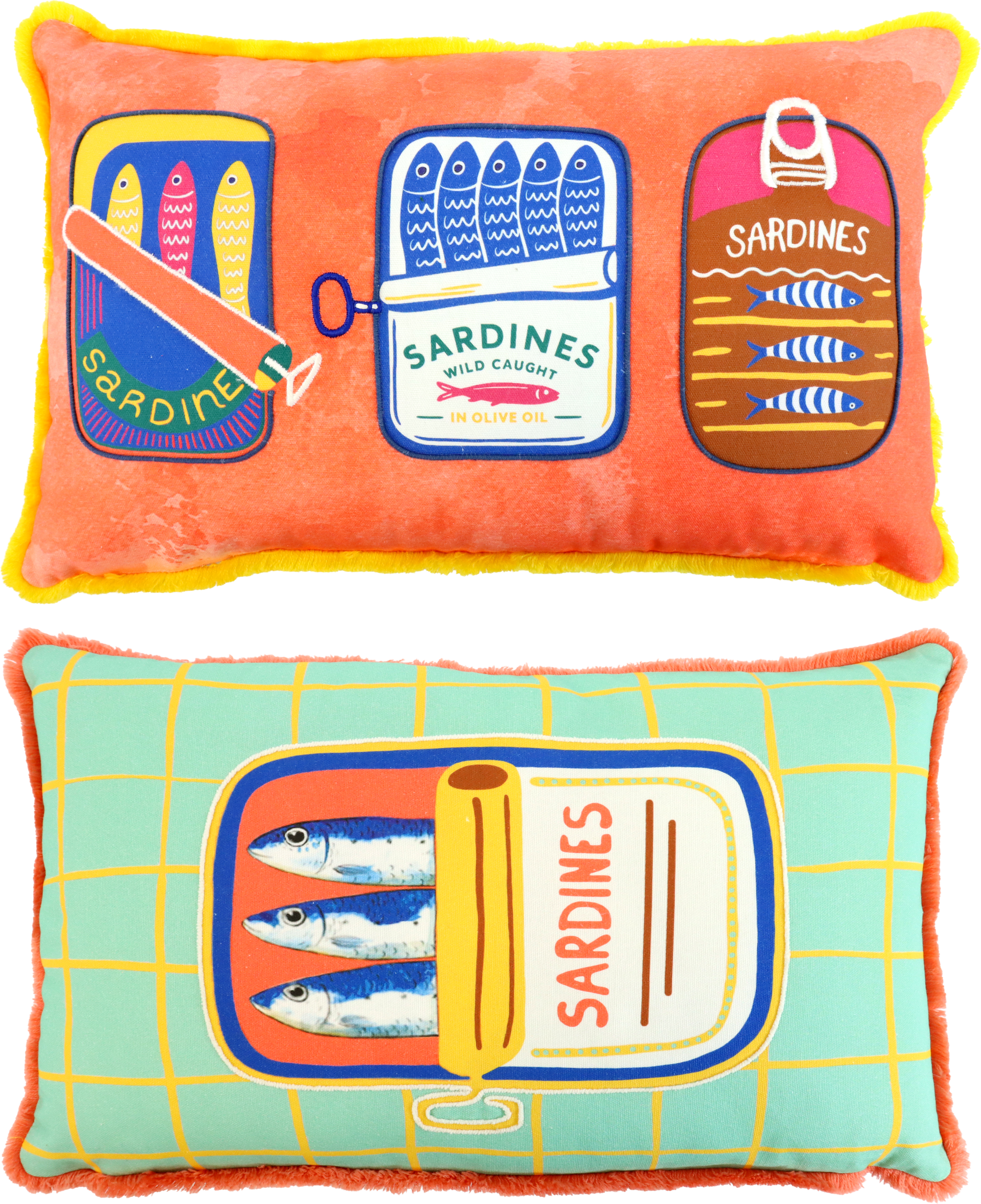 9552 CUSHIONCOV FISHY FRIENDS 30X50 S/2