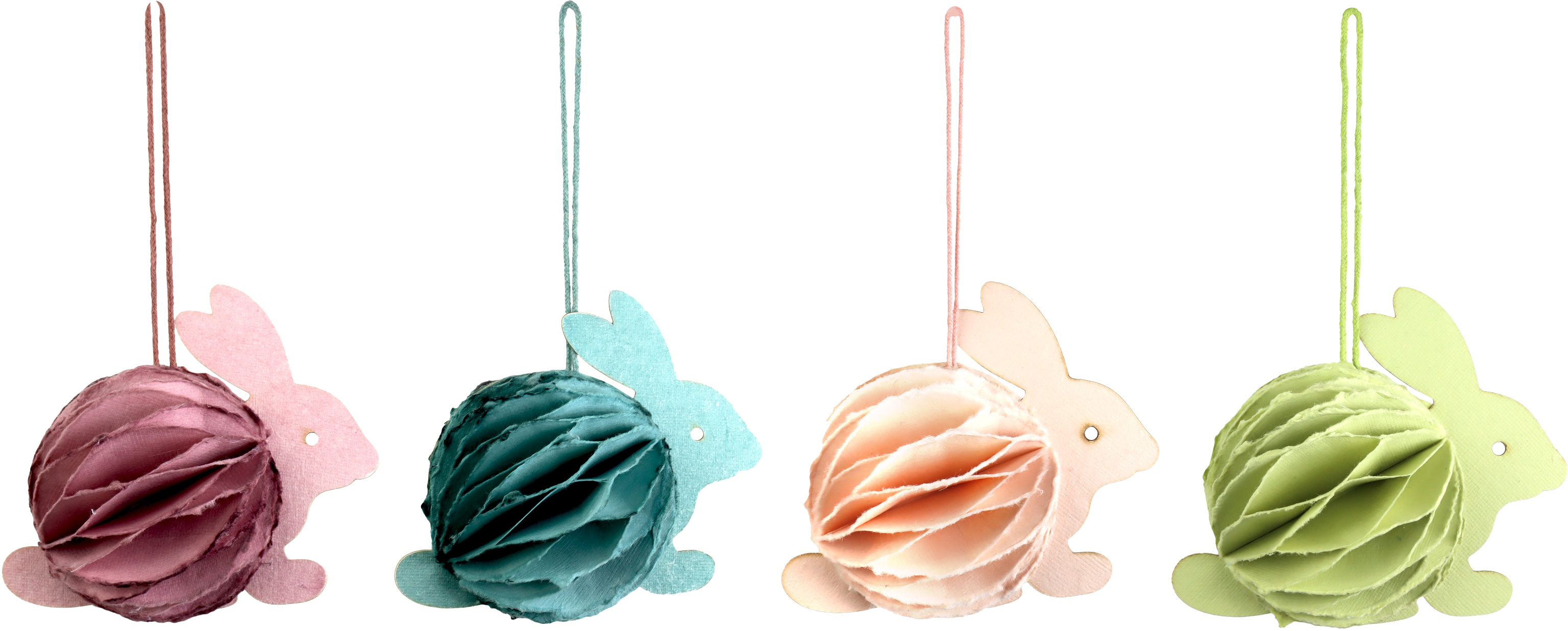 9931 CONEJO DECORATIVO HONEYCOMB  S/4